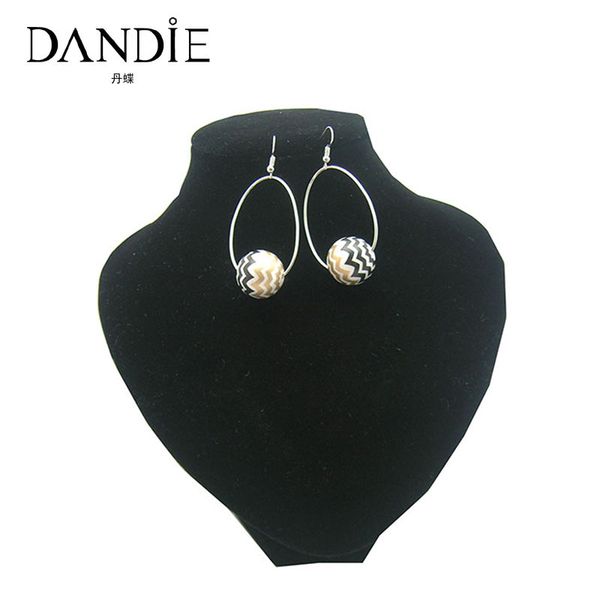 

dandie trendy hoop earrings with gold and black combination acrylic bead decoration, personalized fashion earrings for women, Golden;silver