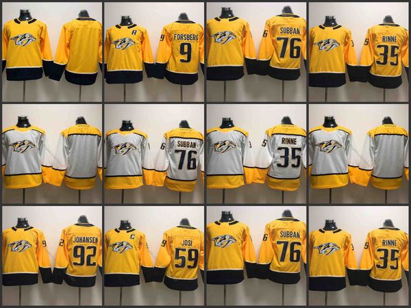 

youth kids nashville predators 9 filip forsberg 35 pekka rinne 59 roman josi 76 pk subban 92 johansen hockey jerseys stitched, Black;red