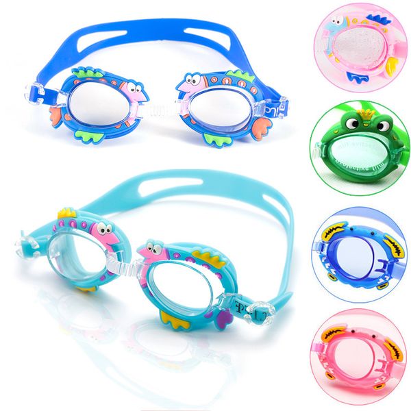 

cute summer water sports children cartoon swim eyewear waterproof and anti-fog uv protection swimming goggles diving