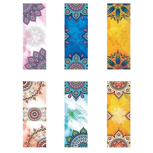 

6 patters microfiber yoga mat pilates towel sweat anti-skid portable gym fitness blanket sport exercise pilates yoga blankets
