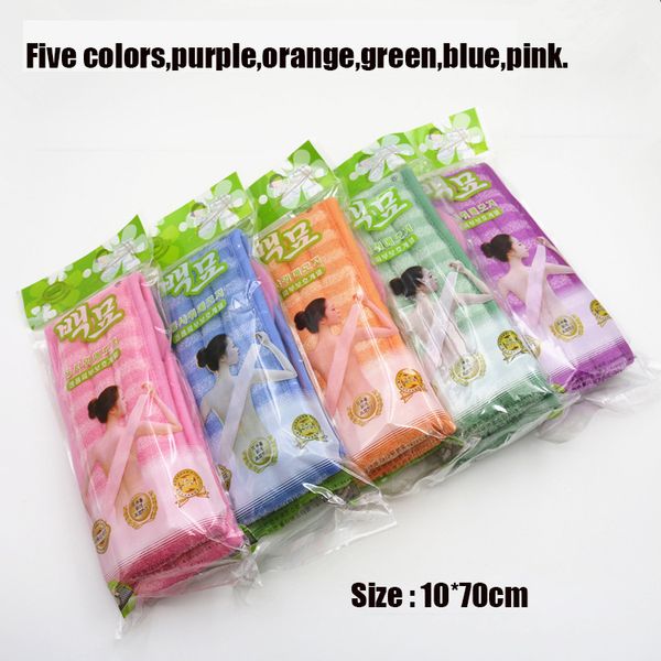 

2018 горячие продажа 10*70 см отшелушивающий назад скруббер для купания кисти ванна душ массаж спа для мытья тела уход за кожей аксессуары д