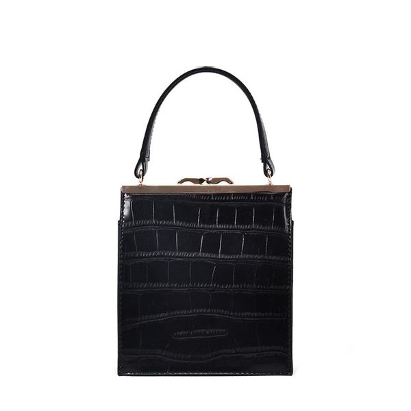 

vintage black crocodile pattern shoulder bag fashion pu leather women handbag luxury ladies messenger bag composite bag xpu1202 d18102906