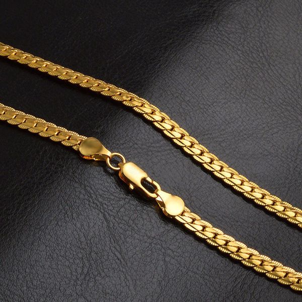 

shellhard fashion jewelry femme bijoux vintage gold color chain trendy cuban curb link chain necklace charming jewellery, Silver