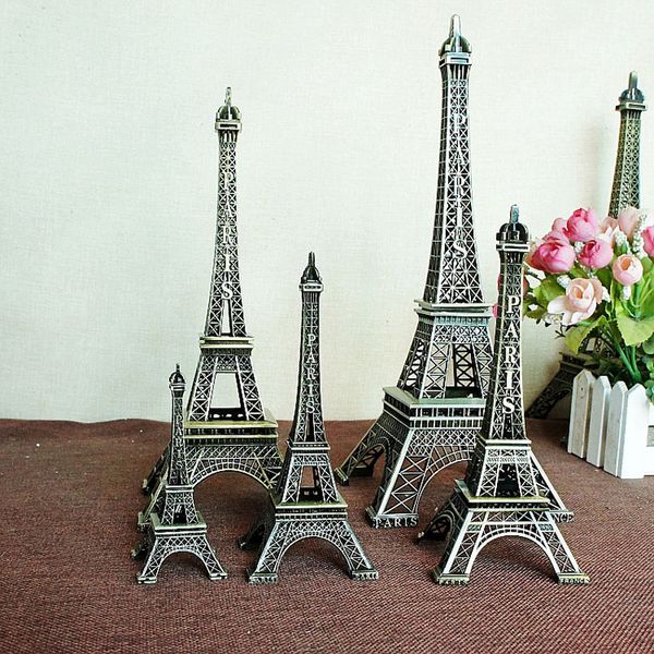 18 cm Vintage Paris Eiffelturm Modell Foto Prop Metallhandwerk Hause Schreibtisch Dekoration Touristische Souvenirs Geschenk ZA5831