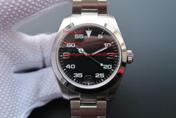 

new style 40mm 116900 black dial stainless steel sapphire glass asia 2813 automatic mechanical mens watch watches, Slivery;brown