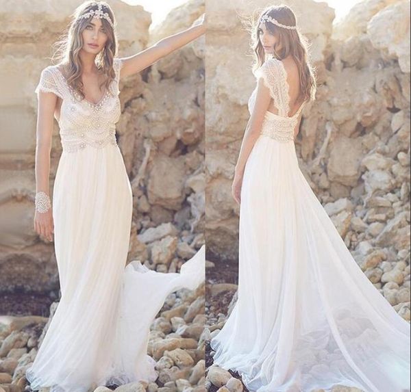 New Arrival Bohemian Wedding Dresses Sheath