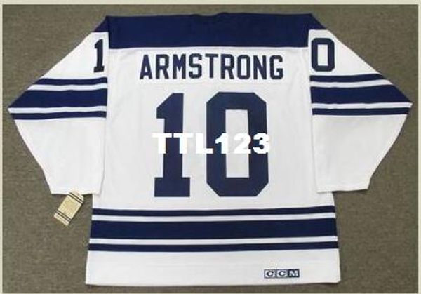 

мужские #10 джордж армстронг торонто maple leafs 1967 ccm vintage away home away хоккей джерси или пользовательские любое имя или номер ретр, Black;red