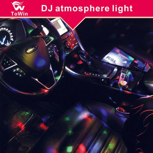 Car Interior Music Accompaniment Flash Light Small Stage Effect Light Indoor Outdoor Lighting Supplies Decoration Romantic Atmosphere Lamp Cool Car