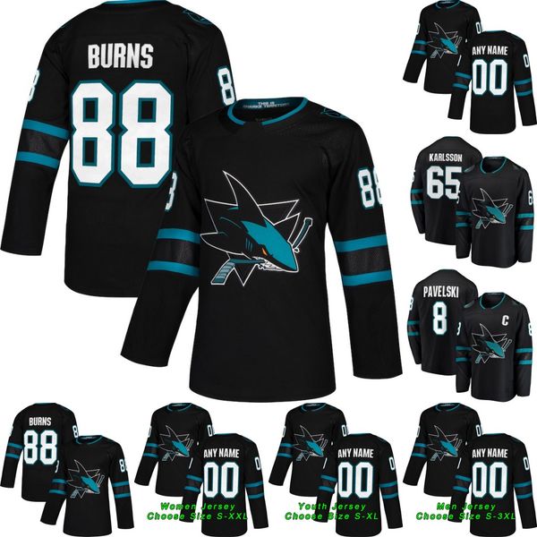 

San Jose Sharks 2019 Third 65 Erik Karlsson 19 Joe Thornton Joe Pavelski Brent Burn Logan Couture Tomas Hertl Hockey Jerseys