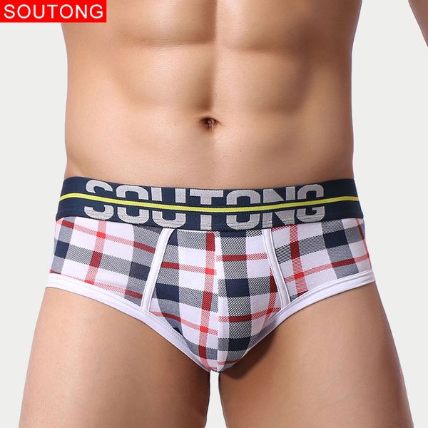 

soutong 2018 mens underwear boxer homme calzoncillos hombre boxer marca cueca masculina slip homme cotton pouch xxl, Black;white