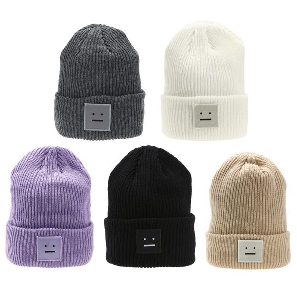 

fashion beanie women men winter hat knit ski beanie ball wool cuff hat cap knitted warm solid color skullies autumn caps