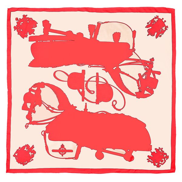 

pobing 90x90cm silk scarf women musical notes print manual square scarves bee echarpes foulards femme wrap bandana small hijab, Blue;gray