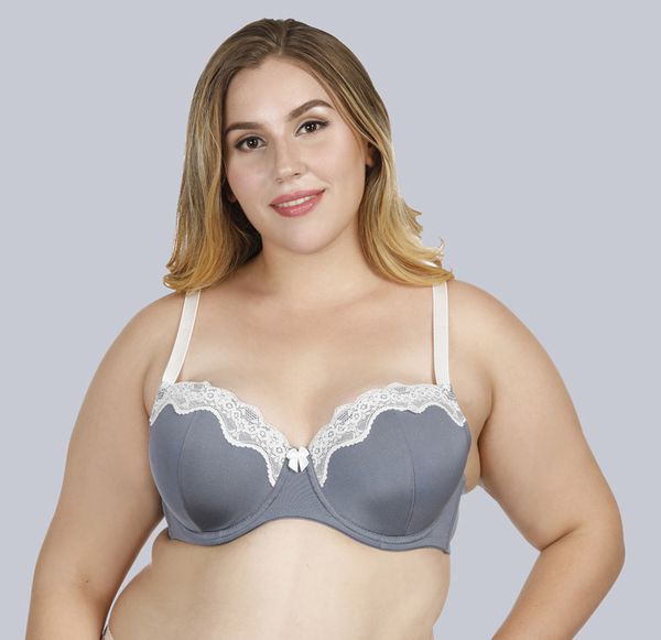 

lingerie blue gray color big bra sizes plus size bra palace lace big bra for women in dubai, Red;black