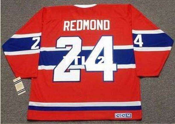 

mens # 24 mickey редмонд монреаль канадиенс 1968 ccm hockey vintage джерси или заказ любое имя или номер ретро-джерси, Black;red