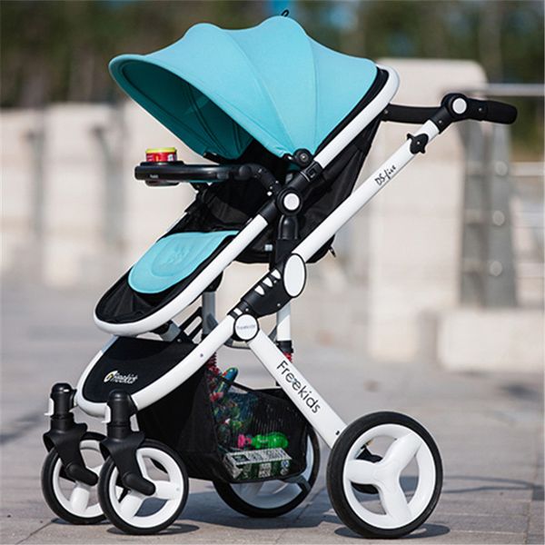 

kidstravel baby stroller 2 in 1 high landscape pram luxury folding k arabasi kinderwagen sit and lie poussette buggy