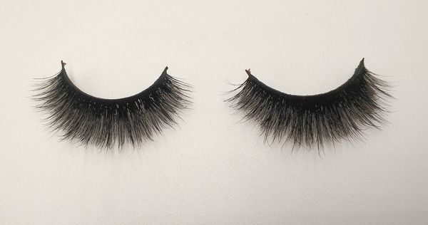 

3d mink false eyelashes 100% mink fur long thick hand-made reusable eyelashes natural 1 pair pack mtl127