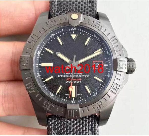 

Luxury Watches Top Quality Luxury Sapphire Men's 44mm Men's Watch Watches Automatic Mechanical Black Dial Nylon Strap
