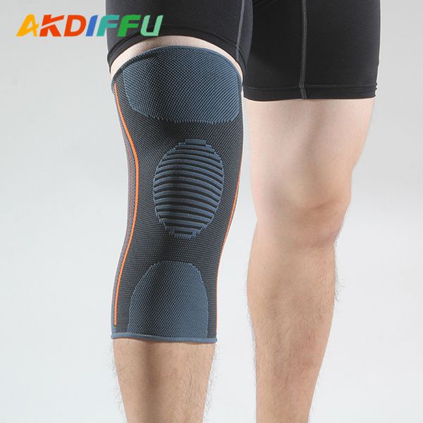 

nylon knitted kneepad grey comfortable breathable warm running mountaineering, Black;gray