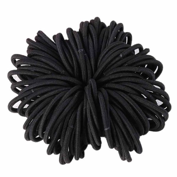 

50pcs elastic hair bands thick endless snag hair elastics bobbles bands 2u1020, Brown