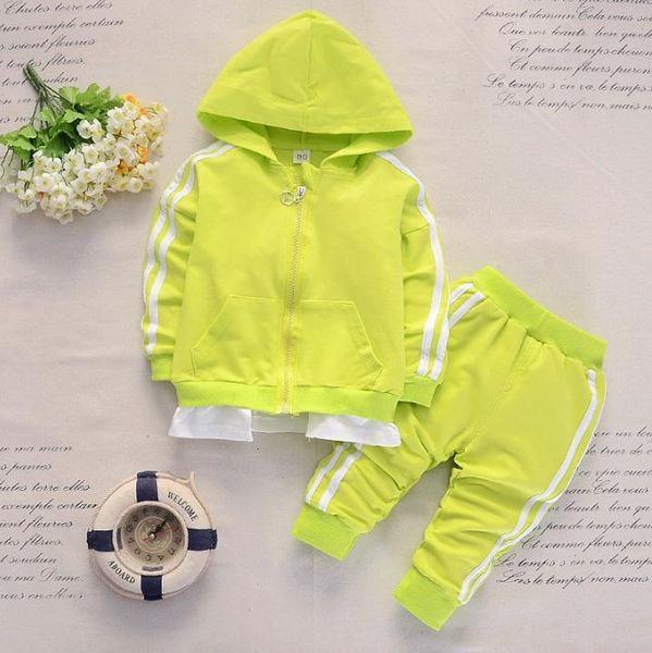 Spring/Autumn Baby Casual Tracksuit Boy Girl Coat Pants Sports Sports Cotton Bebes Clothing Sets