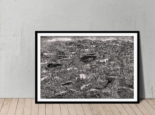 

Sohei Nishino Diorama Map Tokyo Art Poster Wall Decor Pictures Art Print Poster Unframe 16 24 36 47 Inches