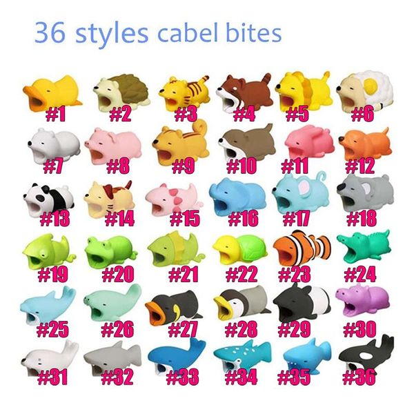 

Cable Bite Charger Cable Protector Savor Cover для iPhone Lightning Animal Design Charging Cord Protector Наружные гаджеты min orde