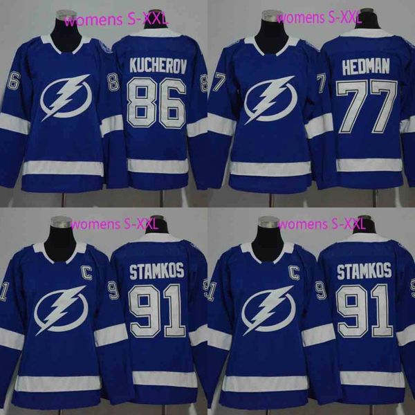 

Womens Tampa Bay Lightning Jersey 77 Victor Hedman 86 Nikita Kucherov 91 Steven Stamkos Hockey Jerseys Cheap Fast Shipping