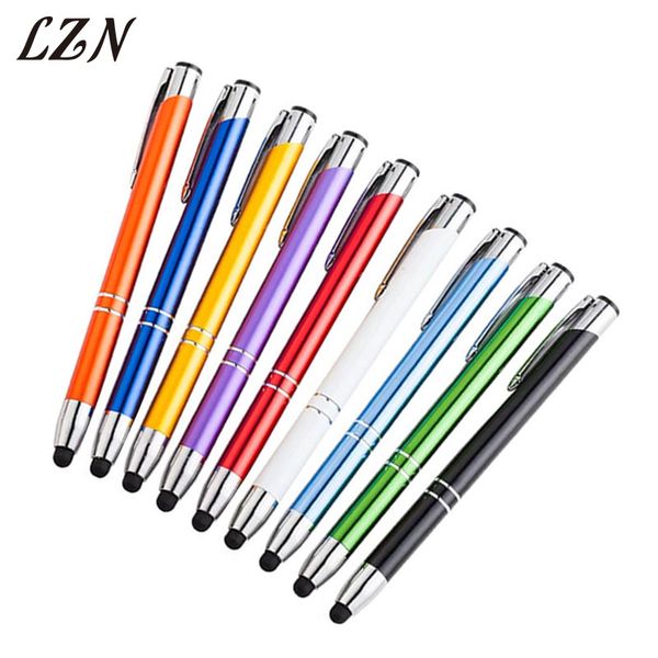 

lzn special style touch screen ballpoint metal pen for business gifts office school good writing supplies, Blue;orange