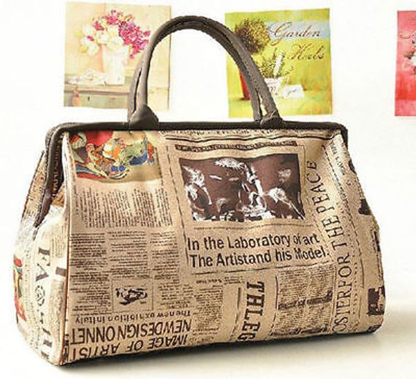 

Portable Women Travel Bag Large Capacity Tote Handbag Waterproof Vintage Luggage