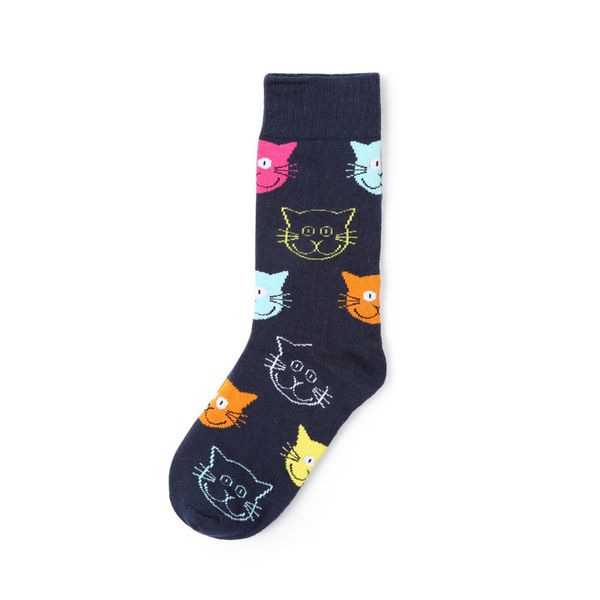 

Animal Print 4 Pairs Women Happy Socks Funny Cat Face Individual Female Short Socks Winter Spring Trendy Cute Animal Girls Cotton Sock Meias