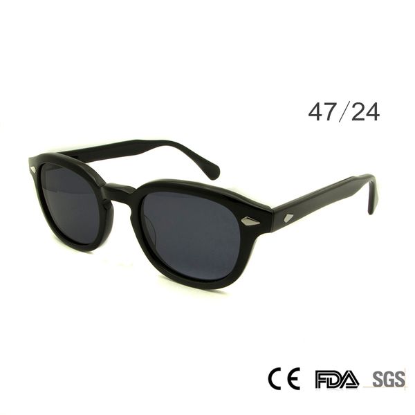 

retro vintage sunglasses fashion male round shapes johnny depp rivet sun glasses for men brand designer glasses uv400 goggles, White;black