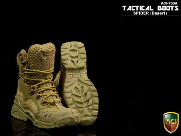

2 colors 1:6 scale spider ( desert) tactical boots with foor joint for 12 inch male soldier body figure accessories