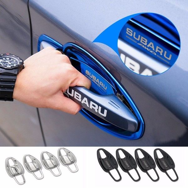 

3 colors 8pcs stainless steel door handle covers door bowl for subaru forester