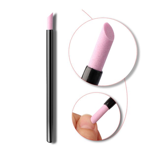 

1pc diy nail art quartz stone cuticle remover stick pen spoon cut pusher polisher manicure pedicure care tools