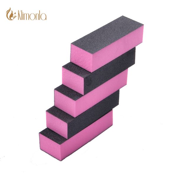 

5pcs/lot nail buffer file block pink black sponge sandpaper emery block polishing grinding manicure pedicure tools