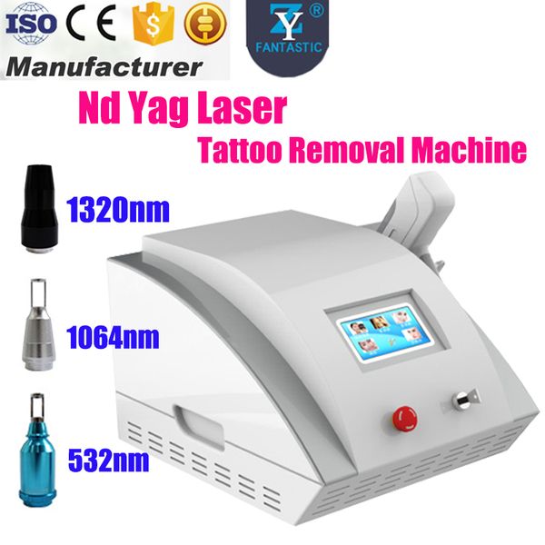 532nm 1064nm 1320nm Nd Yag Removedor de Manchas de Remoção de Tatuagem Da Máquina Do Laser Portátil Removedor de Manchas Rejuvenescimento Da Pele Spa Salon Uso Doméstico dispositivo