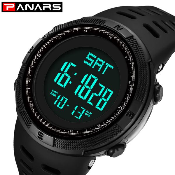 

fashion digital watch men waterproof sport watch men outdoor swim male clock relogio erkek kol saati, Slivery;brown