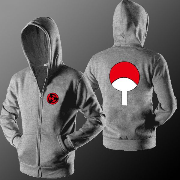 

miduo 2018 наруто толстовки кофты учиха syaringan флис с капюшоном мальчики мода хокаге ниндзя мужчины женщины классический мультфильм принт, Black