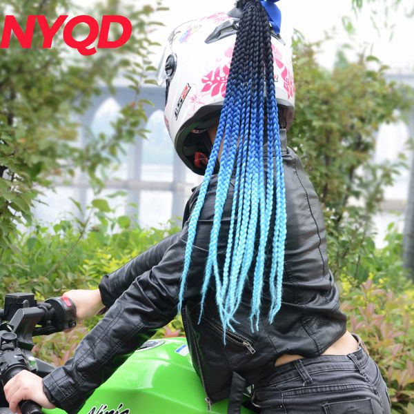 

new man women tyle motorcycle helmet handmade dreadlocks decoration punk dirty braid motocross racing for all riders