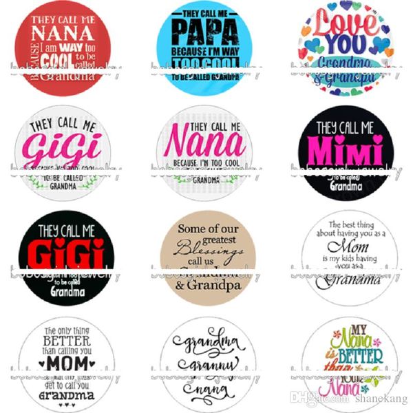 2019 Mixed They Call Me Nana Gigi Papa Glass Snap Button Diy Jewelry Accessories Fashion Style Charm Jewelry From Shanekang 026 Dhgatecom - 