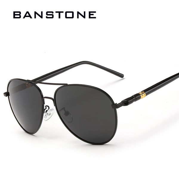 

banstone men's polarized sun glasses classic brand designer sunglasses men driving eyewear pilot sunglasses eyeglasses, White;black