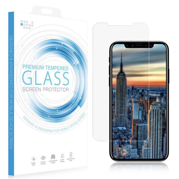 

Закаленное стекло-Экран протектор для iPhone X 8 7 Plus гвардии защитные ясно премиум 9 H 0.33 мм дуговой для iPhone Xs Max XR