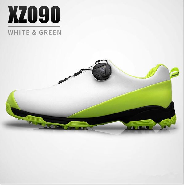 

2018 new pgm golf shoes men's waterproof breathable golf sports shoes double patented rotating buckle anti-slip sneakers