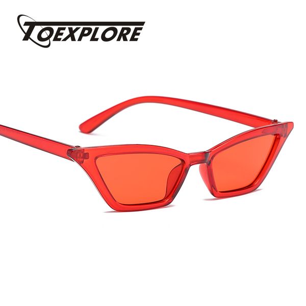 

toexplore cat eye women sunglasses men brand designer eyewear retro luxury small frame sun glasses fashion uv400, White;black