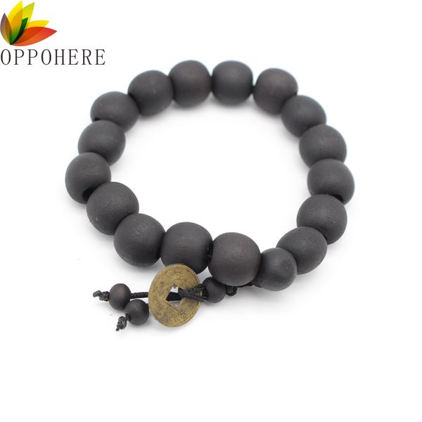 

vintage wood buddha buddhist prayer beads jewelry bracelet for men tibet mala hand bangle beads bracelet, Black