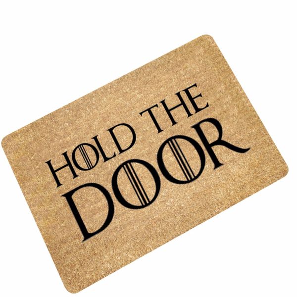 

mdct funny hold the door doormats entrance welcome floor mats rubber back hallway doorway bathroom indoor area rugs carpet