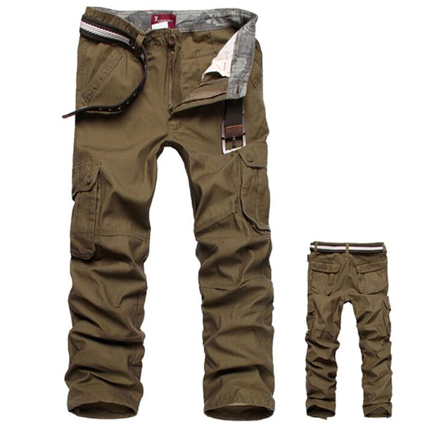 Tarnhose Herren Cargohose Militär Armeehose 100 % Baumwolle Khaki/Grün/Braun/Schwarz Große Größe 30-44 Lange Herrenhose 2018