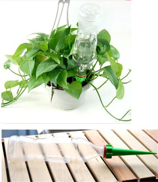 

4 pcs/lot automatic garden cone watering spike plant flower waterers bottle irrigation tips wholesale low price