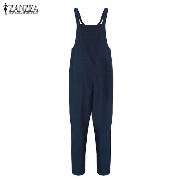 

Cotton Casual Rompers Womens Jumpsuits Sleeveless Backless Casual Loose Solid Overalls Female Retro Strapless Bodysuit Oversized New