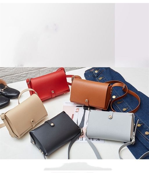 

pu сумка ретро мода сумки простой сплошной цвет дамы плечо диагональ пакет